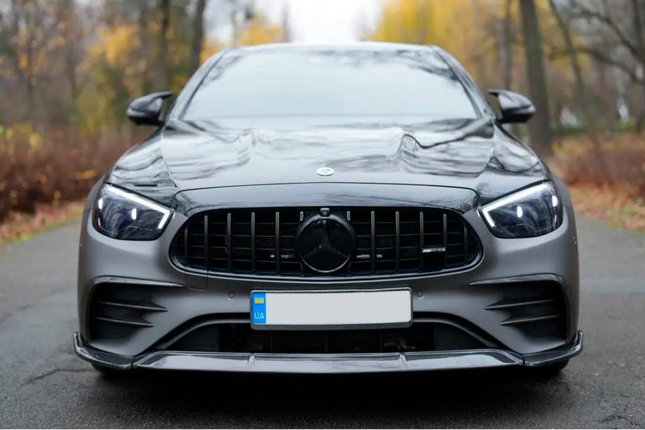 Mercedes E-class W213 2016–2023 Karbonový lip spoiler předního nárazníku (pro AMG-Line 2020-2023) Image