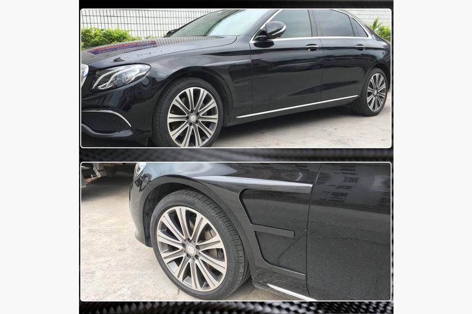 Mercedes E-class W213 2016–2023 Karbonové nástavce na přední blatníky (AMG-Line/E43 AMG 2016-2019, karbon) Fotografie 4