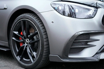 Mercedes E-class W213 2016–2023 Lip spoiler předního nárazníku (pro AMG-Line 2020+, suchý karbon) fotografie 6