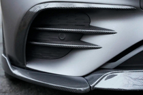 Mercedes E-class W213 2016–2023 Lip spoiler předního nárazníku (pro AMG-Line 2020+, suchý karbon) fotografie 2