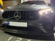 Mercedes E-class W213 2016–2023 Lip spoiler předního nárazníku (pro AMG-Line 2020+, suchý karbon) fotografie 12