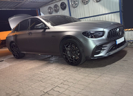 Mercedes E-class W213 2016–2023 Lip spoiler předního nárazníku (pro AMG-Line 2020+, suchý karbon) fotografie 11