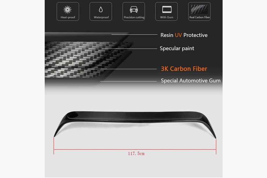 Mercedes CLA C117 2013–2019 Spoiler V1 (SD, karbon) Image