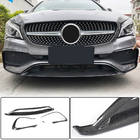 Mercedes CLA C117 2013–2019 Karbonový nástavec na přední nárazník Lip (pro AMG-Line SD 2017-2019, karbon) fotografie 1