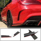 Mercedes CLA C117 2013–2019 Karbonové nástavce na zadní nárazník V2 (pro AMG-Line / CLA45 AMG SD, karbon) fotografie 1
