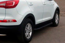 Kia Sportage 2010–2015 Boční nášlapy Allmond Black (2 ks, hliník) fotografie 1