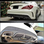 Mercedes CLA C117 2013–2019 Difuzor zadního nárazníku V2 (pro AMG-Line / CLA45 AMG 2013-2016, karbon) fotografie 6