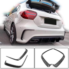 Mercedes A-class W176 2012–2018 Karbonové kryty zadního nárazníku (pro AMG-Line HB) fotografie 1