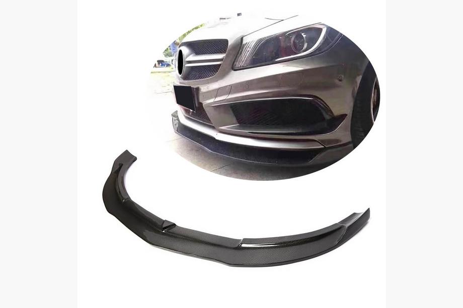 Mercedes A-class W176 2012–2018 Karbonový lip V1 na přední nárazník (pro AMG-Line / A45 AMG HB 2013-2015) Image