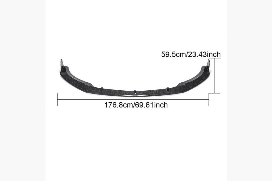 Mercedes A-class W176 2012–2018 Karbonový lip na přední nárazník (pro A45 AMG HB 2016-2018, Carbon) Fotografie 5