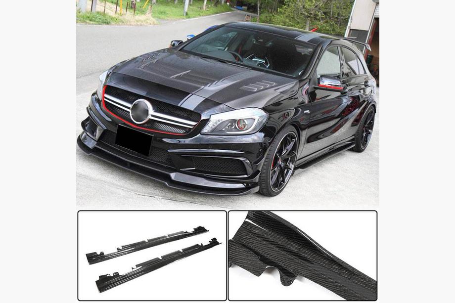 Mercedes A-class W176 2012–2018 Boční prahy V4 (karbon) Image