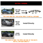 Mercedes A-class W176 2012–2018 Difuzor zadního nárazníku V1 (pro AMG-Line / A45 AMG HB) fotografie 6