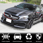 Mercedes A-class W176 2012–2018 Karbonové lízátko předního nárazníku Lip V2 (pro AMG-Line / A45 AMG HB 2013-2015) fotografie 2
