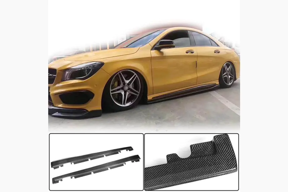 Mercedes A-class W176 2012–2018 Boční prahy V3 (karbon) Image