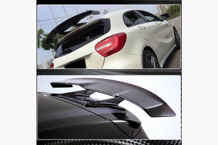 Mercedes A-class W176 2012–2018 Spoiler V2 (pro HB, karbon) Fotografie 4