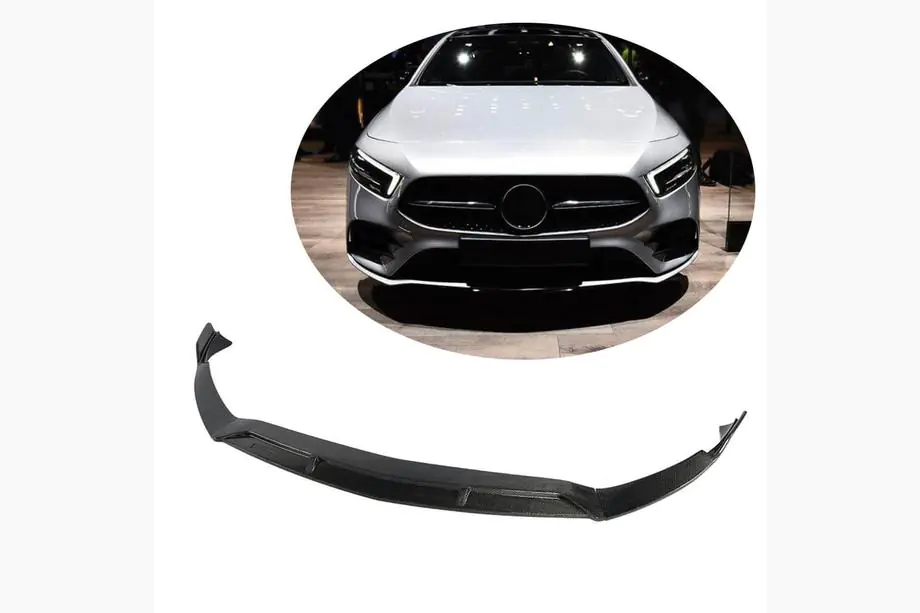 Mercedes A-class W177 2018– Karbonový nástavec předního nárazníku Lip V3 (pro AMG-Line SD 2018-2021) Image