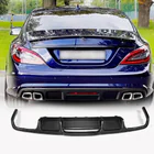 Mercedes CLS C218 2011–2018 Difuzor zadního nárazníku (pro Base/CLS63 AMG 2015-2018, karbon) fotografie 1