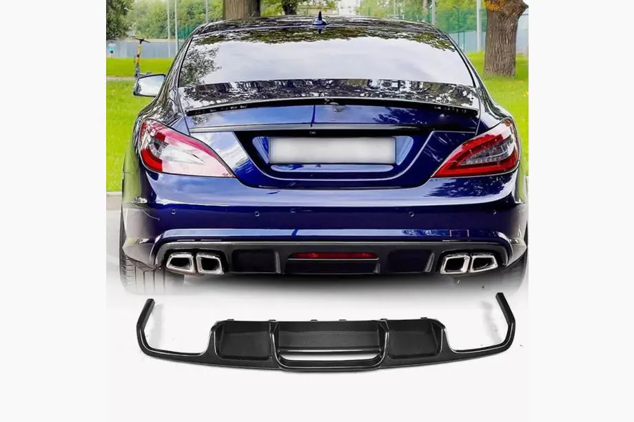 Mercedes CLS C218 2011–2018 Difuzor zadního nárazníku (pro Base/CLS63 AMG 2015-2018, karbon) Image