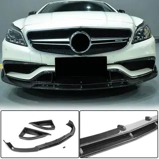 Karbonový nástavec předního nárazníku Lip V1 (pro CLS63 AMG SD 2015-2018, karbon)