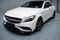 Mercedes CLS C218 2011–2018 Přední lip spoiler nárazníku Lip V2 (pro CLS63 AMG SD 2015-2018, karbon) fotografie 3