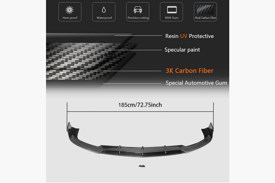 Mercedes CLS C218 2011–2018 Přední lip spoiler Lip V3 na nárazník (pro CLS63 AMG SD 2015-2018, plast) Fotografie 7