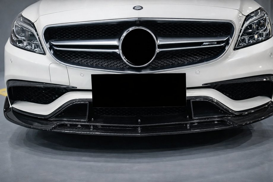 Mercedes CLS C218 2011–2018 Nástavce předního nárazníku (pro CLS63 AMG SD 2015-2018, karbon) Fotografie 6