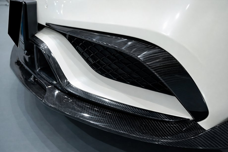 Mercedes CLS C218 2011–2018 Nástavce předního nárazníku (pro CLS63 AMG SD 2015-2018, karbon) Image