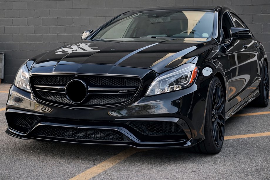 Mercedes CLS C218 2011–2018 Nástavce předního nárazníku (pro CLS63 AMG SD 2015-2018, karbon) Fotografie 3