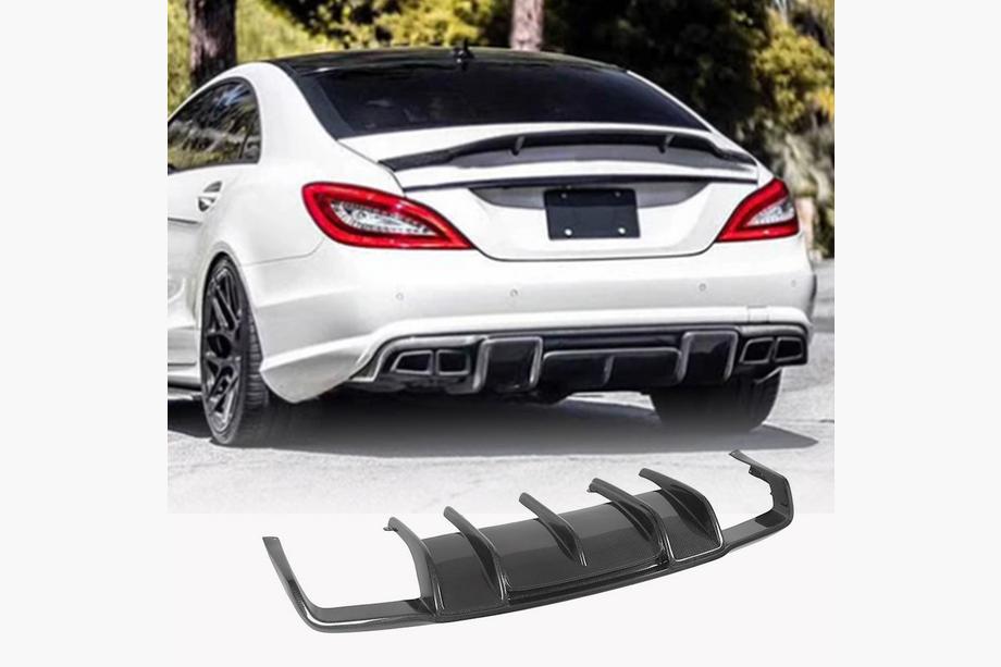 Mercedes CLS C218 2011–2018 Difuzor zadního nárazníku (pro AMG-Line/CLS63 AMG 2011-2014, karbon) Image