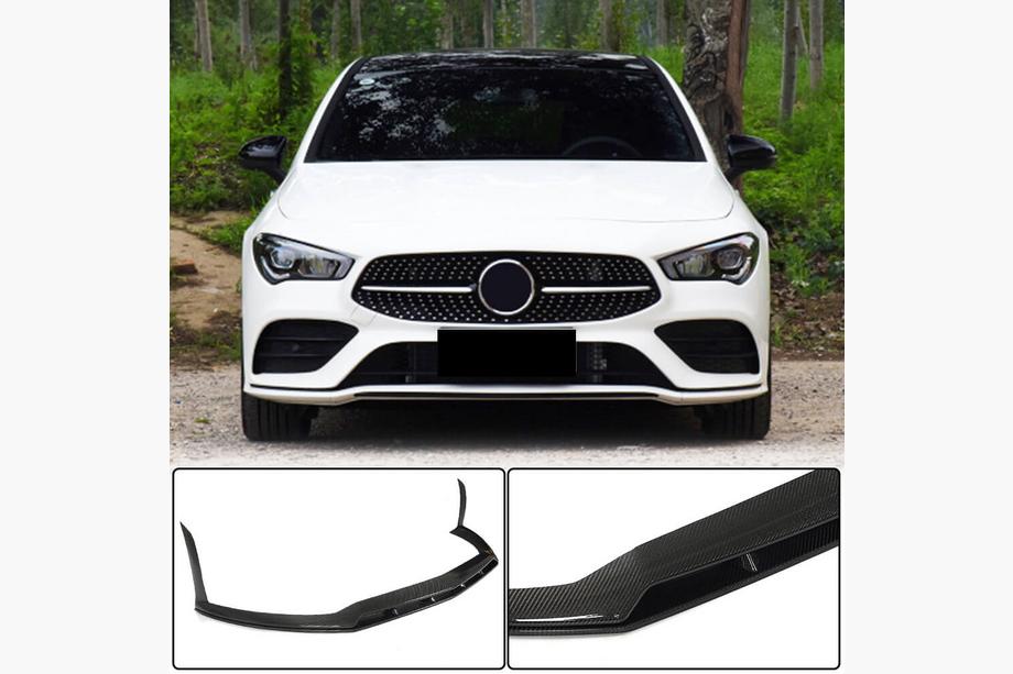 Mercedes CLA C118 2019– Přední nárazníkový lip spoiler (pro AMG-Line / CLA35 AMG SD 2019-2022, karbon) Fotografie 1