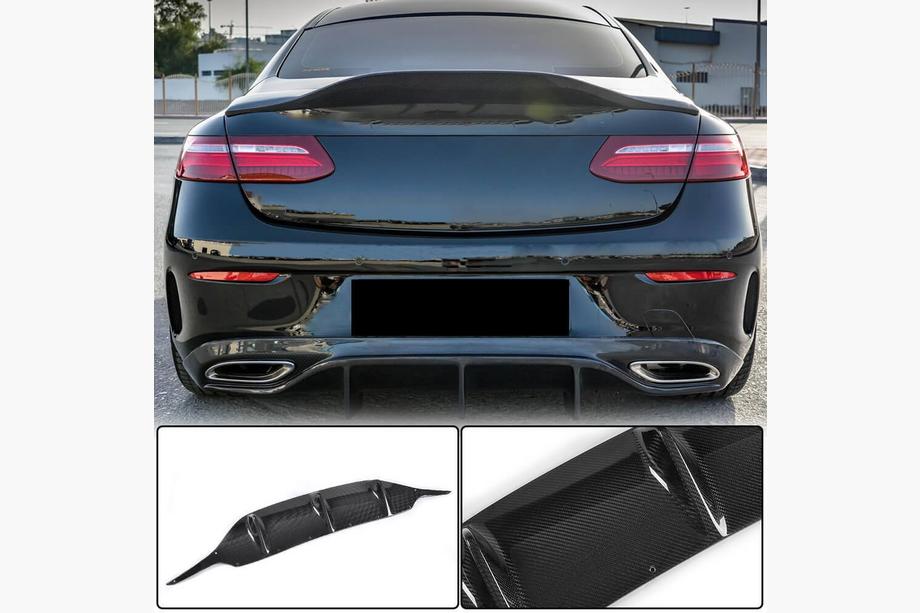 Mercedes E-class Coupé C238 2016–2024 Difuzor zadního nárazníku V2 (pro AMG-Line 2017-2019, karbon) Image