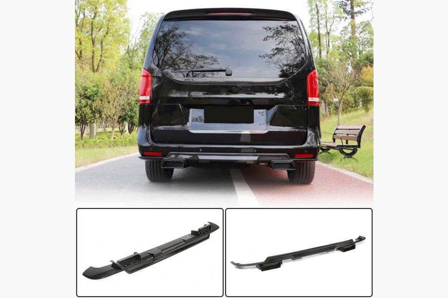 Mercedes Vito/V-class W447 2014– Difuzor zadního nárazníku V1 (pro V-Class 2014-2019, karbon) Image