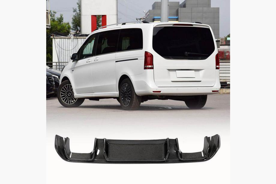 Mercedes Vito/V-class W447 2014– Difuzor zadního nárazníku V2 (pro V-Class 2014-2019, karbon) Image