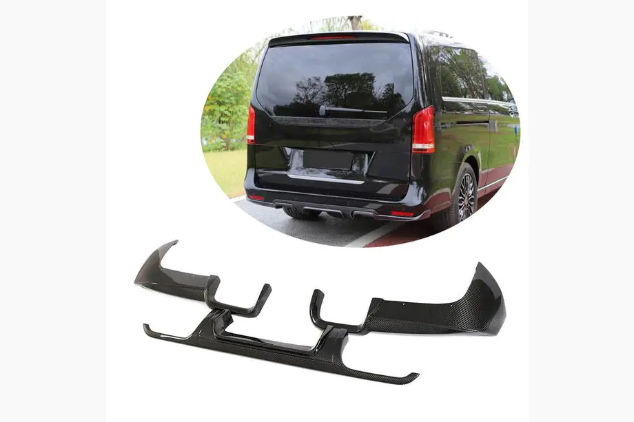 Mercedes Vito/V-class W447 2014– Difuzor zadního nárazníku V3 (pro V-Class 2014-2019, karbon) Image