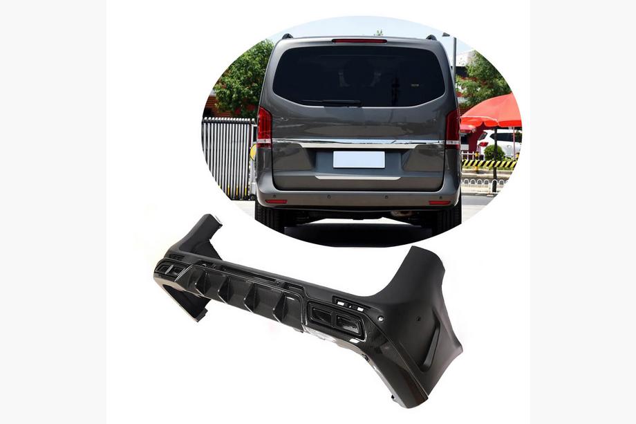 Mercedes Vito/V-class W447 2014– Kryt zadního nárazníku s difuzorem (2014-2019, plast + karbon) Image