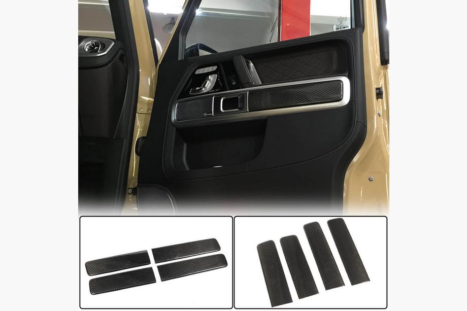 Mercedes G-Class W463 2018–2024 Kryty dveří do interiéru (suchý karbon) Image