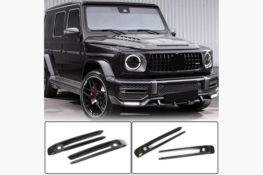 Mercedes G-Class W463 2018–2024 Karbonové kryty mlhových světel (pro G63 AMG) Fotografie 1