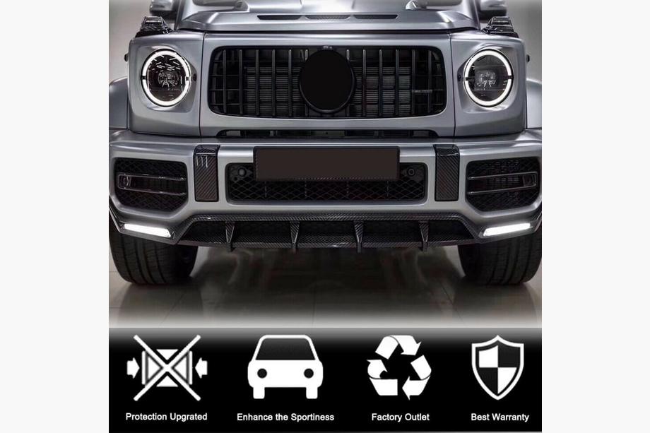Mercedes G-Class W463 2018–2024 Karbonové kryty mlhových světel (pro G63 AMG) Fotografie 3