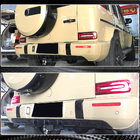 Mercedes G-Class W463 2018–2024 Difuzor zadního nárazníku V1 (pro G63 AMG, karbon) fotografie 5
