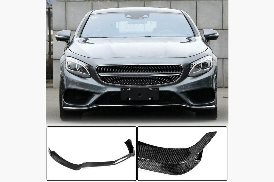 Mercedes S-class C217 Coupe 2014–2020 Přední lip na nárazník Lip V1 (pro AMG-Line 2015-2018, karbon) Image