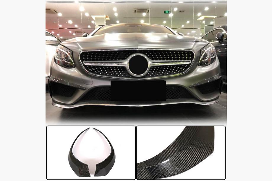 Mercedes S-class C217 Coupe 2014–2020 Vložky do předního nárazníku (pro AMG-Line 2015-2018, karbon) Image