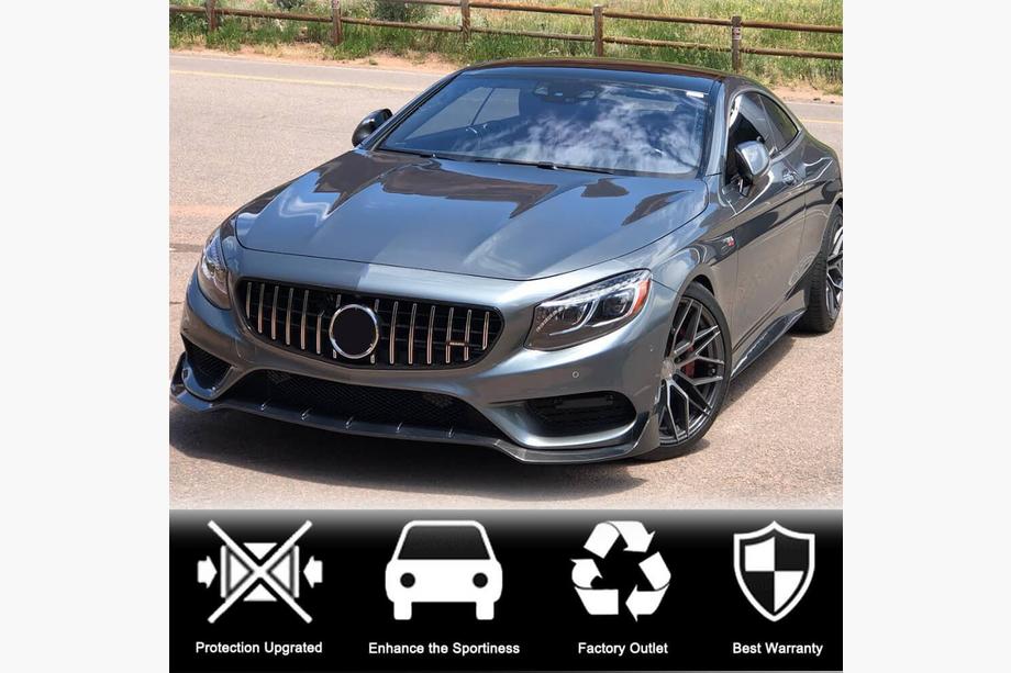 Mercedes S-class C217 Coupe 2014–2020 Karbonový lip na přední nárazník Lip V2 (pro AMG-Line 2015-2018, karbon) Fotografie 3