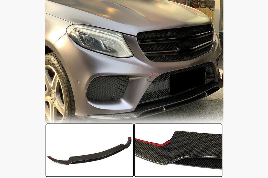 Mercedes GLE Coupé C292 2015–2019 Karbonové lip nástavce na přední nárazník pro GLE43 AMG Image
