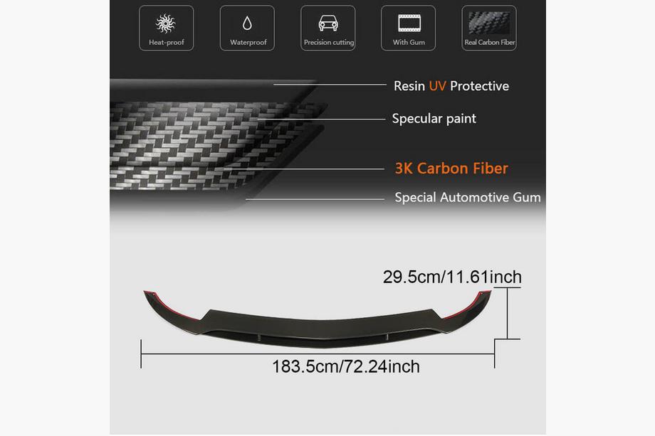 Mercedes GLE Coupé C292 2015–2019 Přední lip spoiler na nárazník (pro GLE43 AMG, plast) Fotografie 5