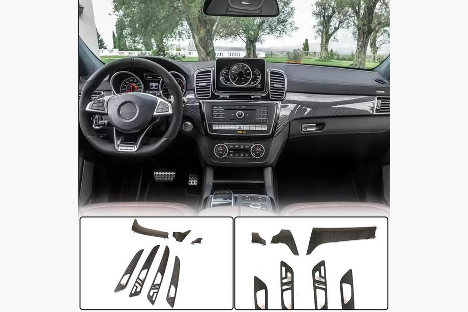 Mercedes GLE Coupé C292 2015–2019 Karbonové vložky do interiéru (karbon) Fotografie 2
