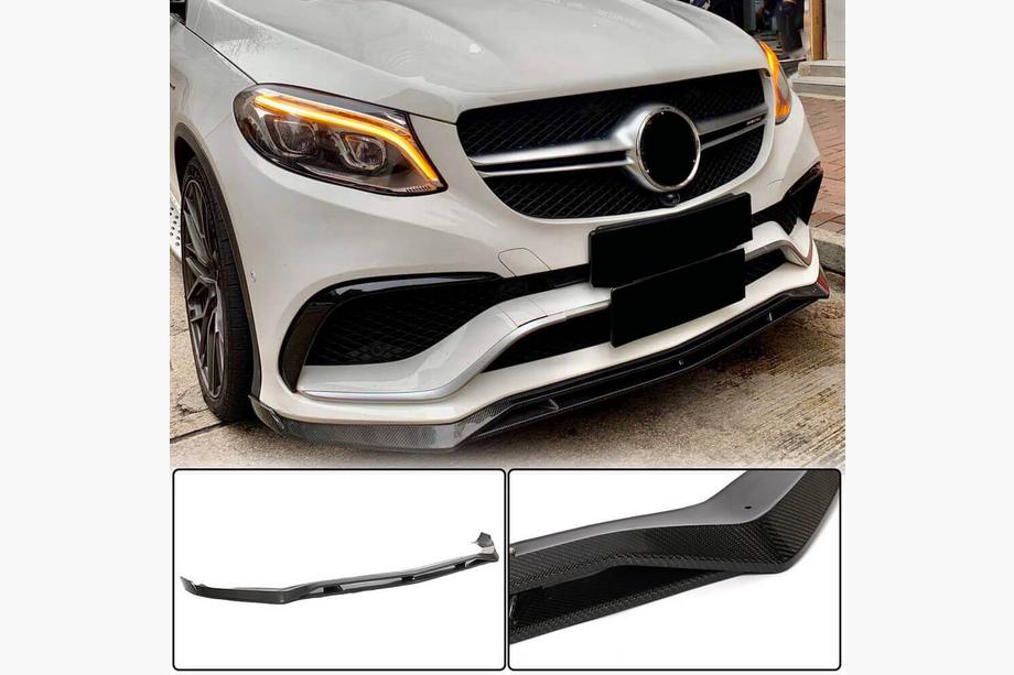 Mercedes GLE Coupé C292 2015–2019 Přední lip spoiler na nárazník (pro GLE63 AMG, plast) Image