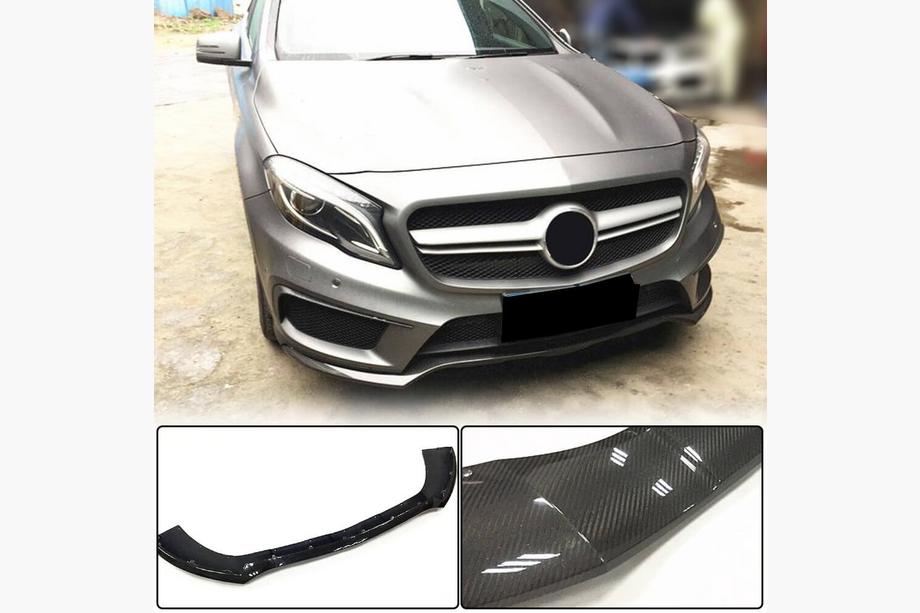 Mercedes GLA X156 2014–2019 Karbonový přední lip nárazníku (pro GLA45 AMG 2013-2016) Image