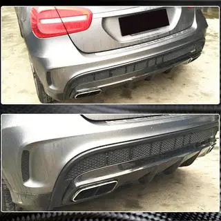 Karbonový difuzor zadního nárazníku pro GLA45 AMG fotografie 3