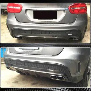 Karbonový difuzor zadního nárazníku pro GLA45 AMG fotografie 4