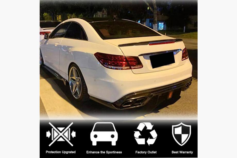 Mercedes E-Class kupé C207 2010–2017 Difuzor zadního nárazníku (pro AMG-Line 2014-2016, karbon) Fotografie 2